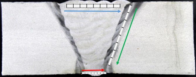 Tampak Visual daerah pengelasan Tampak Visual daerah pengelasan